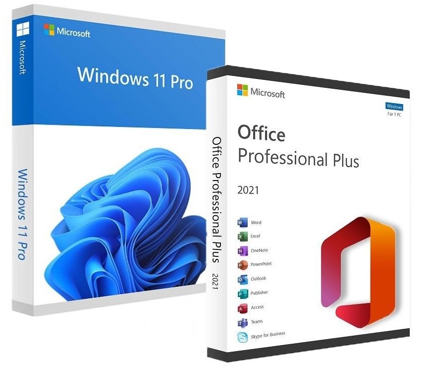 Microsoft Office 2021 Professional Plus & Windows 11 Professional (Bundle)-SW1144