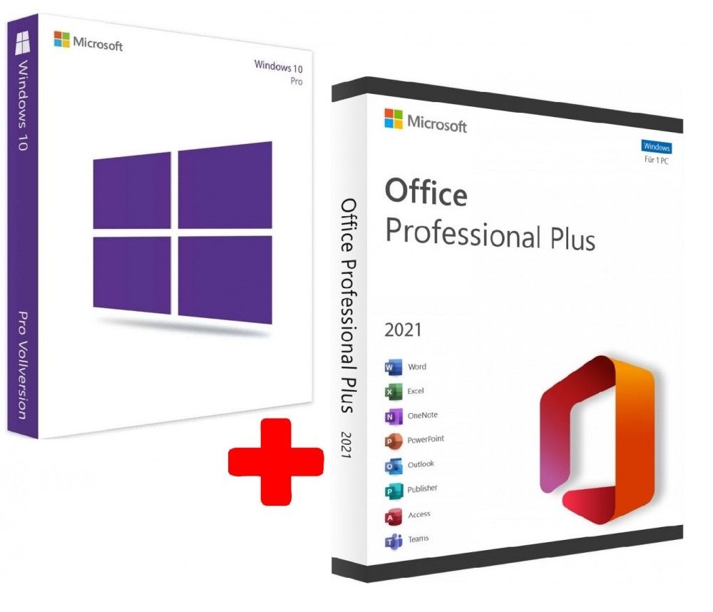 Microsoft Office 2021 Professional Plus & Windows 10 Professional - (Bundle)-SW1143