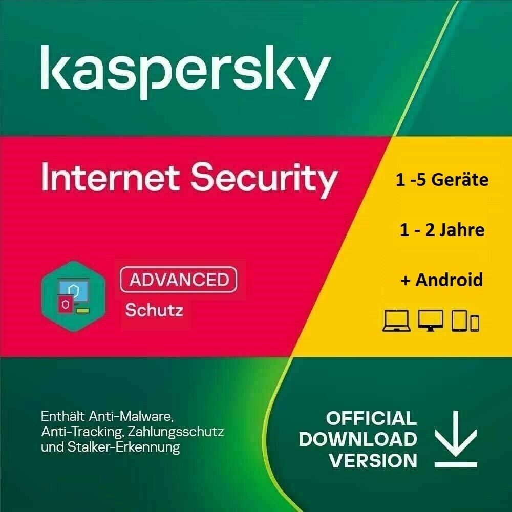 Kaspersky Internet Security 2023 | PC | MAC | Android 1 Geräte 1 Jahr